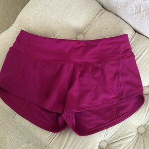 Bundle -2 pairs of Lululemon speed up low rise shorts - size 0